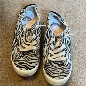 Brand new never worn zebra rich tennis shoes